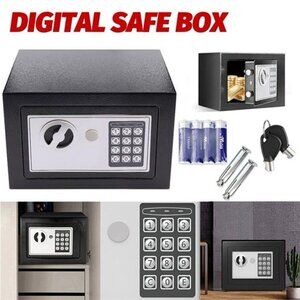 Digital Electronic Safe Box w/ Keypad Lock Home & Office SecuritySafe Box Lock